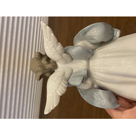 VTG LLADRO Cantor Angel REJOICE Glossy Tree Topper Figurine #6321, 8.5"H SPAIN