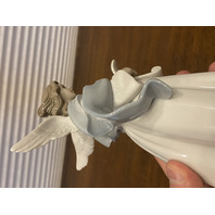 VTG LLADRO Cantor Angel REJOICE Glossy Tree Topper Figurine #6321, 8.5"H SPAIN