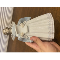 VTG LLADRO Cantor Angel REJOICE Glossy Tree Topper Figurine #6321, 8.5"H SPAIN