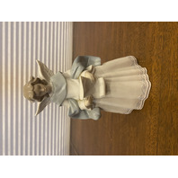 VTG LLADRO Cantor Angel REJOICE Glossy Tree Topper Figurine #6321, 8.5"H SPAIN