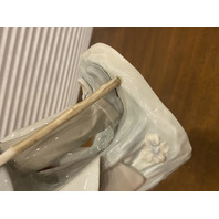 VTG LARGE LLADRO HAPPY TRAVELERS Glossy Figurine #4652 14.25"H SPAIN