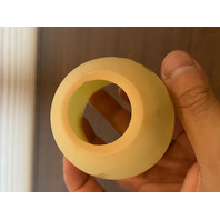 VTG UV REACTIVE Fenton Burmese PAINTED/SIGNED Floral Fairy Lamp 4.75"H