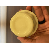 VTG UV REACTIVE Fenton Burmese PAINTED/SIGNED Nature Scene Fairy Lamp 4.75"H