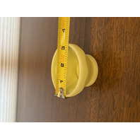 VTG UV REACTIVE Fenton Burmese PAINTED/SIGNED Nature Scene Fairy Lamp 4.75"H