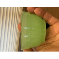 VTG FENTON Green Jadeite 2-Piece Fairy Lamp Candle Holder 4.5"H