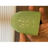 VTG FENTON Green Jadeite 2-Piece Fairy Lamp Candle Holder 4.5"H