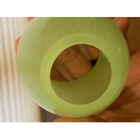 VTG FENTON Green Jadeite 2-Piece Fairy Lamp Candle Holder 4.5"H