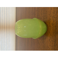 VTG FENTON Green Jadeite 2-Piece Fairy Lamp Candle Holder 4.5"H