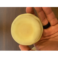 VTG UV REACTIVE FENTON BURMESE Floral PAINTED Glass Fairy Lamp 4.5"H SIGNED