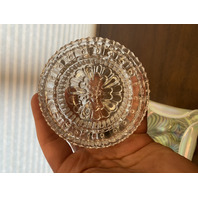 UV REACTIVE FENTON Topaz Opalescent AUTUMN BEAUTY 3-PieceFairy Lamp W/LABEL 7"H