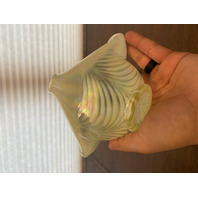 UV REACTIVE FENTON Topaz Opalescent AUTUMN BEAUTY 3-PieceFairy Lamp W/LABEL 7"H