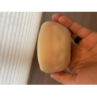 UV REACTIVE FENTON Yellow Burmese Snowman Fairy Lamp 7.25"H HANDPAINTED/SIGNED