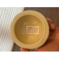 UV REACTIVE FENTON Yellow Burmese Snowman Fairy Lamp 7.25"H HANDPAINTED/SIGNED