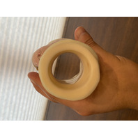 UV REACTIVE FENTON Yellow Burmese Snowman Fairy Lamp 7.25"H HANDPAINTED/SIGNED