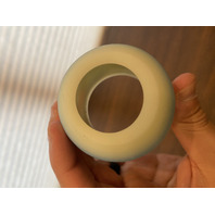 VTG 1980 UV REACTIVE FENTON Christmas Winter Sleigh Fairy Lamp 4.5"H SIGNED