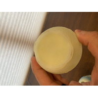 VTG 1980 UV REACTIVE FENTON Christmas Winter Sleigh Fairy Lamp 4.5"H SIGNED