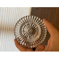 ANTIQUE UV REACTIVE S. CLARKE Amberina Pyramid Diamond Point Fairy Lamp 4.75"H