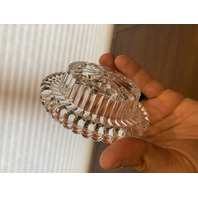 ANTIQUE UV REACTIVE S. CLARKE Amberina Pyramid Diamond Point Fairy Lamp 4.75"H