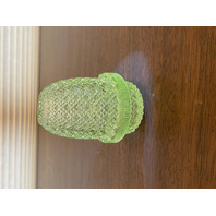 VTG Clear Diamond Pattern Small Glass Fairy Lamp 4"H