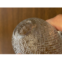 VTG Clear Diamond Pattern Glass 2-Piece Fairy Lamp 4.5"H