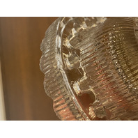 VTG Clear Diamond Pattern Glass 2-Piece Fairy Lamp 4.5"H