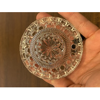 VTG Clear Diamond Pattern Glass 2-Piece Fairy Lamp 4.5"H