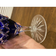 SET (10) AJKA ARABELLA Multicolored Cut To Clear Crystal Iced Tea Glasses 7.75"H