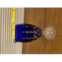 SET (10) AJKA ARABELLA Multicolored Cut To Clear Crystal Iced Tea Glasses 7.75"H