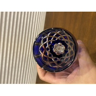 SET (10) AJKA ARABELLA Multicolored Cut To Clear Crystal Iced Tea Glasses 7.75"H