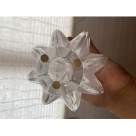 VTG LALIQUE Frosted Crystal MARIE CLAUDE SOLIFLORE Vase SIGNED 13.5"H FRANCE