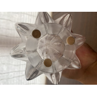 VTG LALIQUE Frosted Crystal MARIE CLAUDE SOLIFLORE Vase SIGNED 13.5"H FRANCE