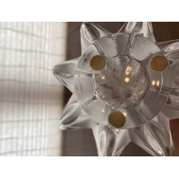 VTG LALIQUE Frosted Crystal MARIE CLAUDE SOLIFLORE Vase SIGNED 13.5"H FRANCE