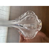 VTG LALIQUE Frosted Crystal MARIE CLAUDE SOLIFLORE Vase SIGNED 13.5"H FRANCE