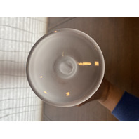 VTG LALIQUE Frosted Crystal MARIE CLAUDE SOLIFLORE Vase SIGNED 13.5"H FRANCE