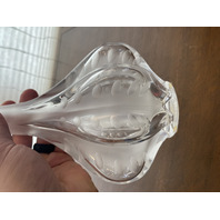VTG LALIQUE Frosted Crystal MARIE CLAUDE SOLIFLORE Vase SIGNED 13.5"H FRANCE