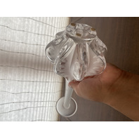 VTG LALIQUE Frosted Crystal MARIE CLAUDE SOLIFLORE Vase SIGNED 13.5"H FRANCE