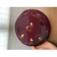 VTG SET(4) Ruby Red Glass Plates 9"W