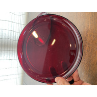 VTG SET(4) Ruby Red Glass Plates 9"W