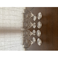 SET(8) VTG BACCARAT Crystal "MASSENA" Water Goblets 7"H SIGNED, FRANCE