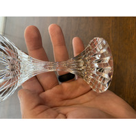 SET(8) VTG BACCARAT Crystal "MASSENA" White Wine Glasses 6 3/8"H SIGNED, FRANCE