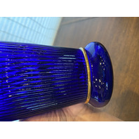 FENTON Cobalt Blue LANDMARK COLLECTION LTD ED #773/5000 Floral Vase 9.5"H SIGNED