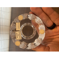 VTG LALIQUE Crystal TOKYO PATTERN Cigarette/Match Holder 3.25"H SIGNED