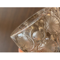 VTG LALIQUE Crystal TOKYO PATTERN Cigarette/Match Holder 3.25"H SIGNED