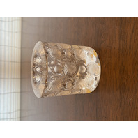 VTG LALIQUE Crystal TOKYO PATTERN Cigarette/Match Holder 3.25"H SIGNED