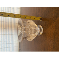 VTG LALIQUE Crystal DAMPIERRE Vase Birds/Vines SIGNED 5"H FRANCE