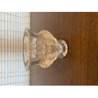 VTG LALIQUE Crystal DAMPIERRE Vase Birds/Vines SIGNED 5"H FRANCE