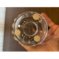 VTG LALIQUE Crystal DAMPIERRE Vase Birds/Vines SIGNED 5"H FRANCE