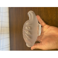 VTG LALIQUE Frosted Crystal ARUBA Ashtray Bowl W/LABEL 6.5"W SIGNED