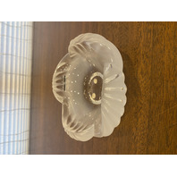 VTG LALIQUE Frosted Crystal ARUBA Ashtray Bowl W/LABEL 6.5"W SIGNED