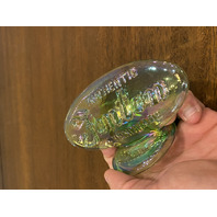 VTG 1980 FENTON Green Iridescent FAGCA Dealer Logo 4.75"L